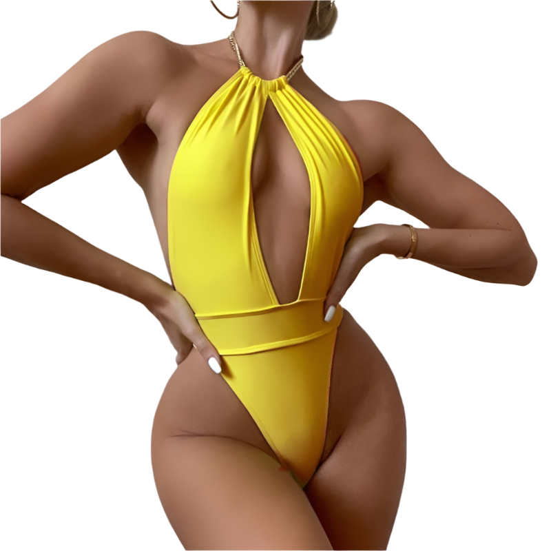 Alice – Women's Plunge Neck Swimsuit