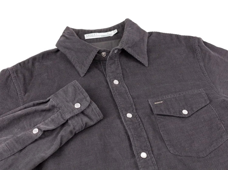 Mario – Men’s Corduroy Shirt With Buttons