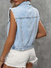 Lucia - Chic Denim Vest for Women