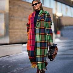 Camille – Stylish Checked Women’s Coat for Any Occasion