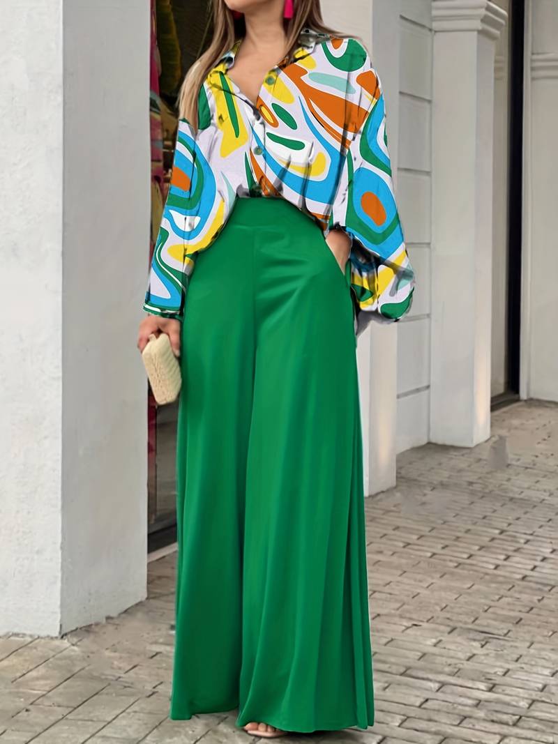 Zoé – Elegant Women’s Blouse & Pants Set