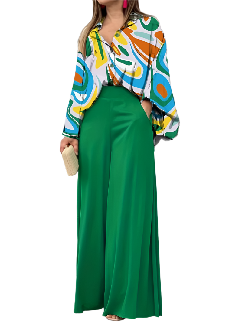 Zoé – Elegant Women’s Blouse & Pants Set