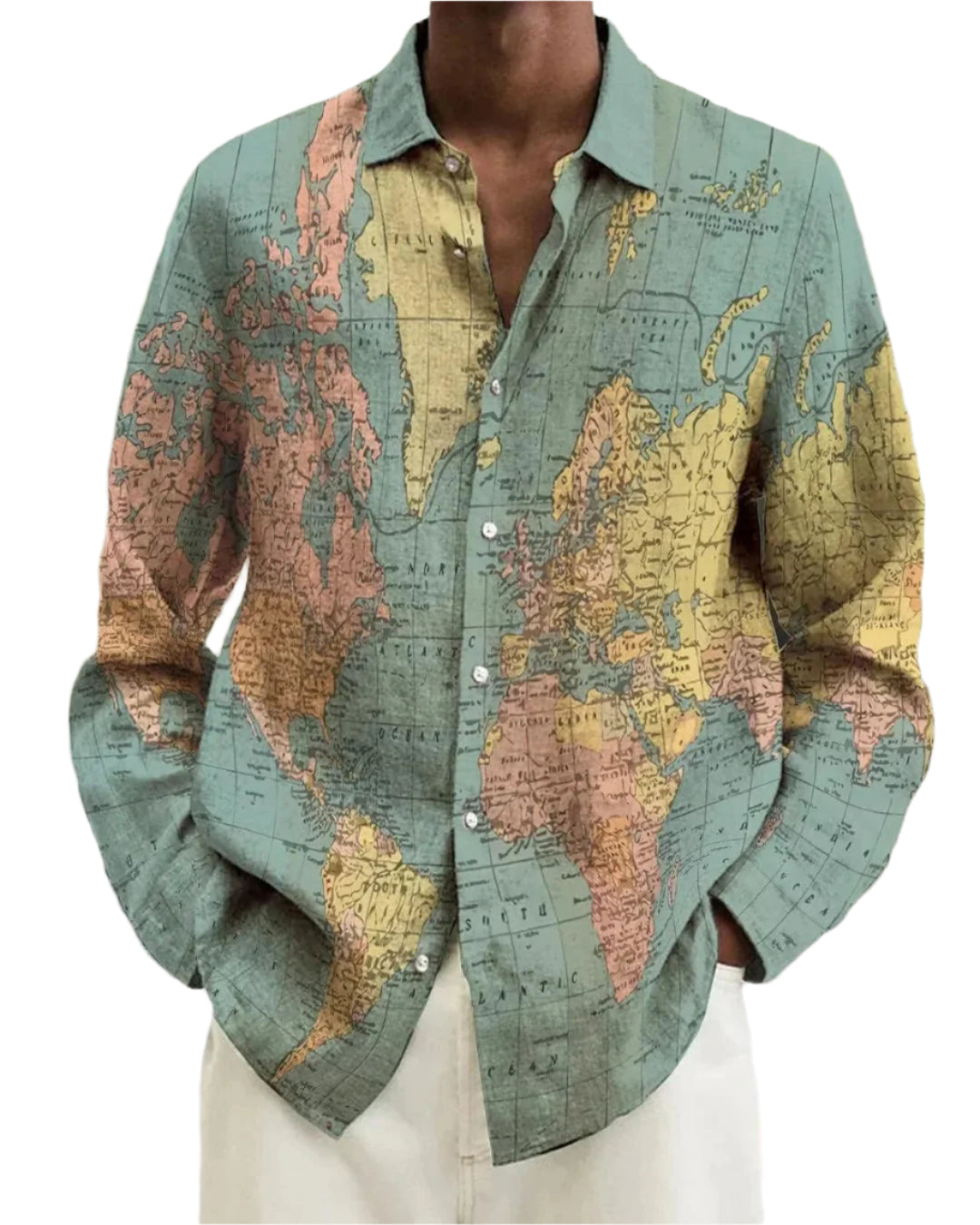 Eduardo – Men’s Unique Patterned Button-Up Shirt