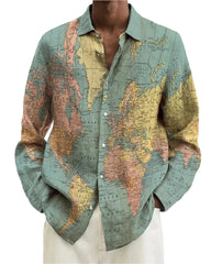 Eduardo – Men’s Unique Patterned Button-Up Shirt