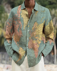 Eduardo – Men’s Unique Patterned Button-Up Shirt