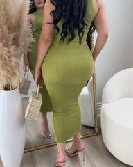 Agnes – Women’s Ribbed Tank & Skirt Set