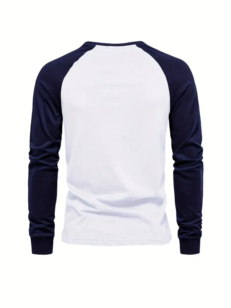 Tyler - Color-Block Long Sleeve T-Shirt for Men