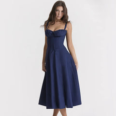 Isabella – Flattering Women's Midi Dress with Enchanting Floral Print