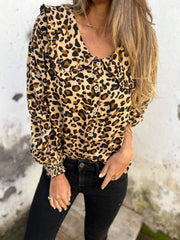 VittorioConti – Leopard Print Casual Shirt for Women