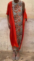 Fabiana – Luxe Printed Satin Women’s Casual Suit