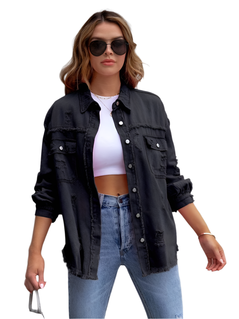Estrella – Distressed Women’s Denim Jacket