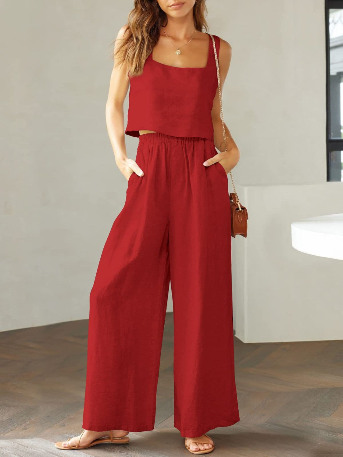 Sofia – Wide Leg Women’s Lounge Set