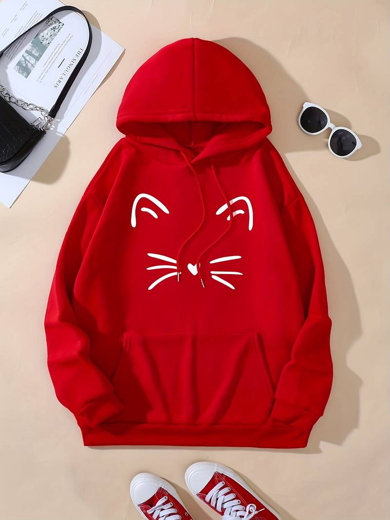 Niki – Cat Print Women’s Hoodie
