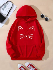 Niki – Cat Print Women’s Hoodie