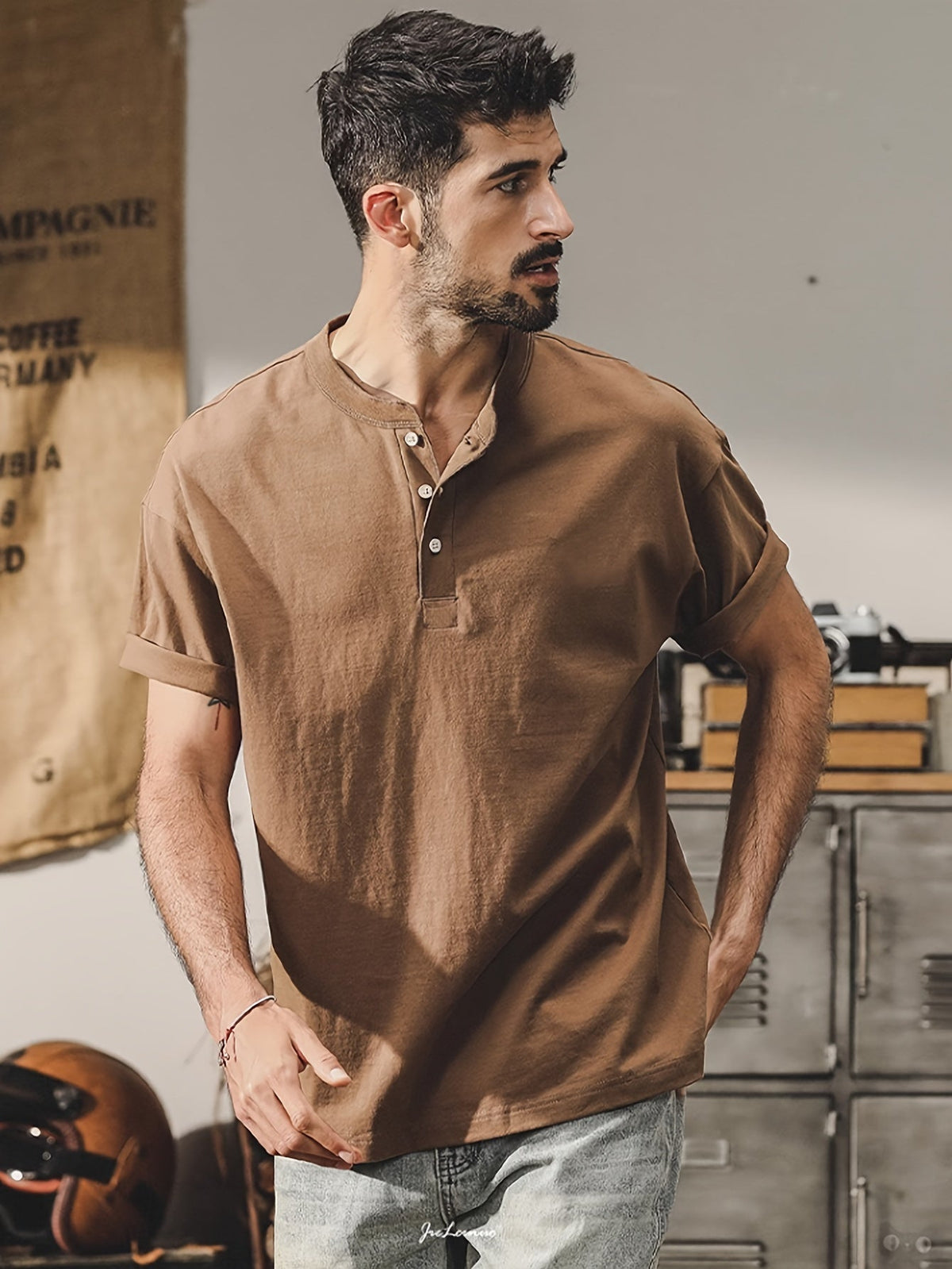 Jordan - Men’s Shirt Light Brown