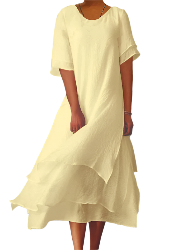 Elena – Breezy Block-Slit Women’s Summer Dress