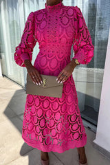 Camilla – Lace-Embellished Women’s Pink Dress