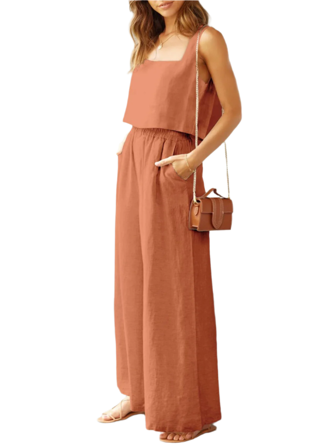Sofia – Wide Leg Women’s Lounge Set