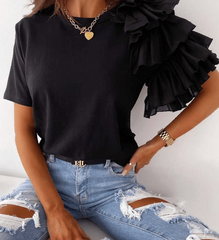 Danica – Feminine Ruffled Women’s Shirt