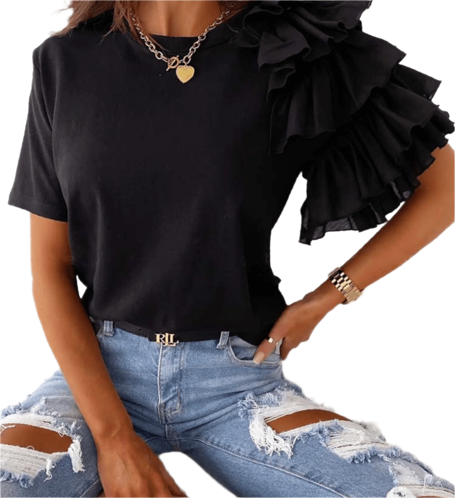 Danica – Feminine Ruffled Women’s Shirt