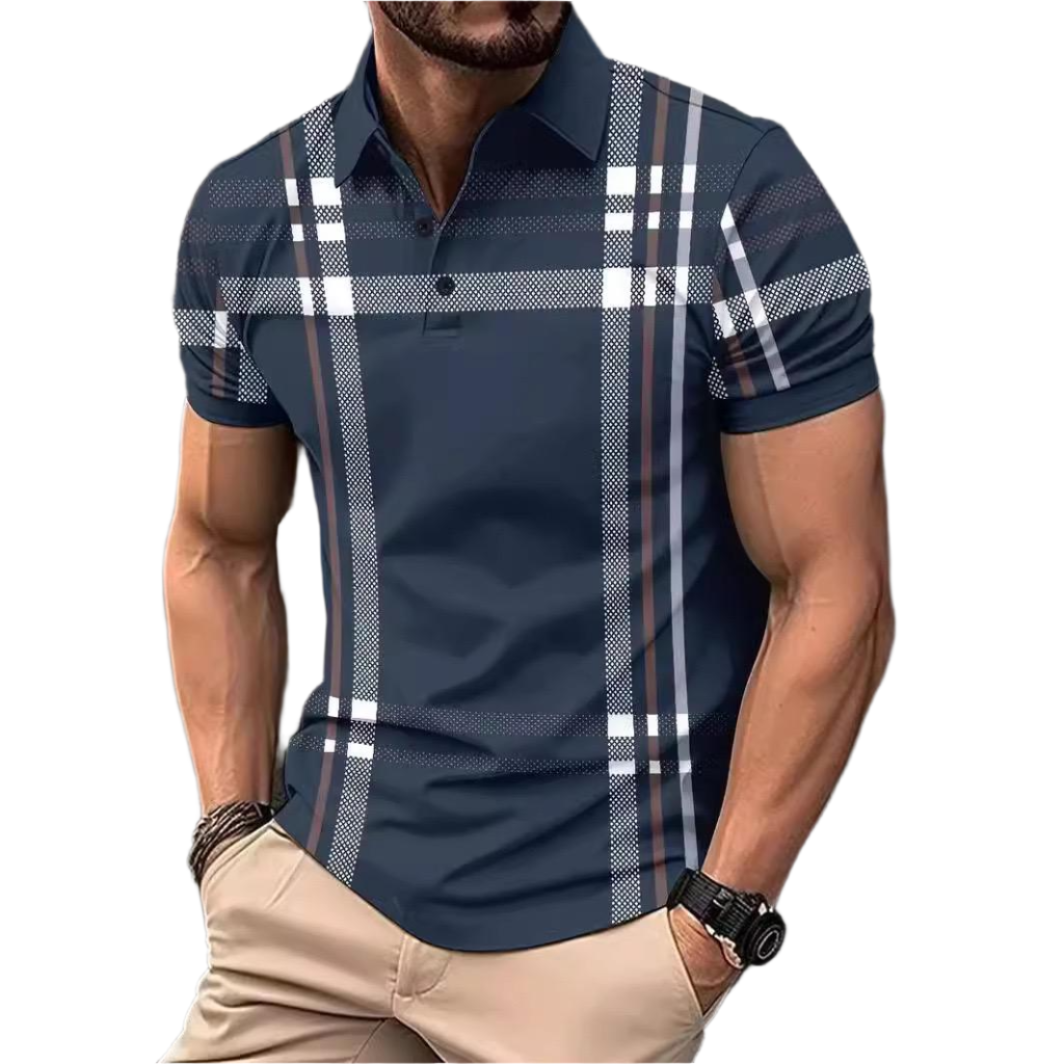 Marco – Premium Cotton Striped Men’s Polo