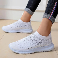 Lina – Glamorous Women’s Rhinestone Slip-on