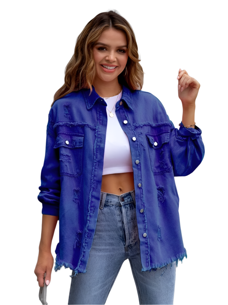 Estrella – Distressed Women’s Denim Jacket