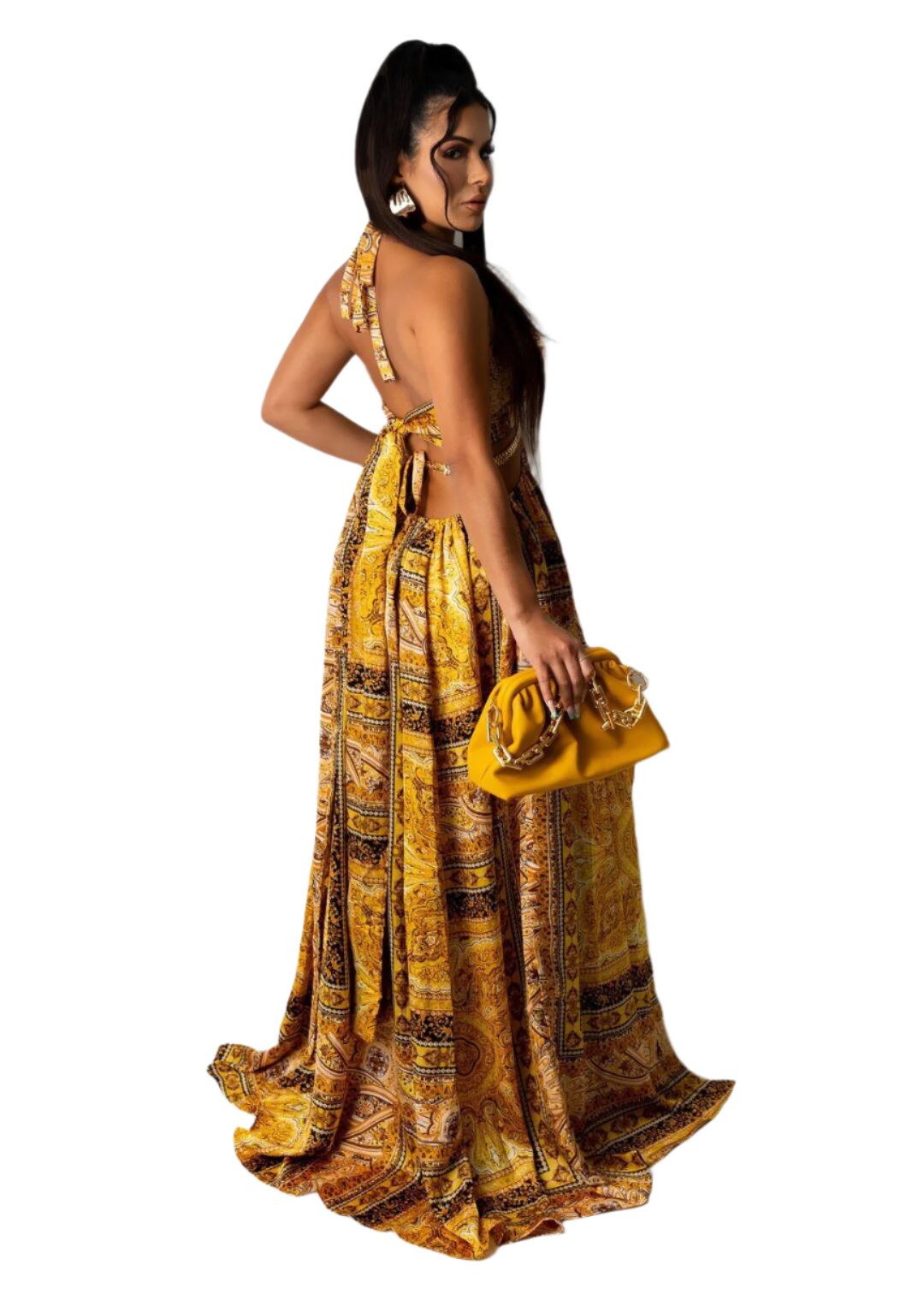Aurelia – Radiant Women’s Floral Halterneck Dress