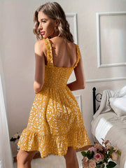 Gianna – Elegant Backless Ruffle Dress for Women