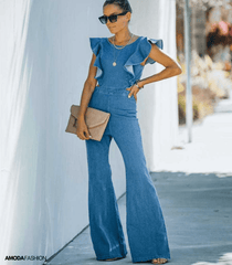 Sofia – High-End Women's Denim Jumpsuit