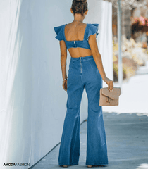 Sofia – High-End Women's Denim Jumpsuit