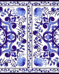 Gianna – Fresh Blue Floral Women’s Two-Piece Set