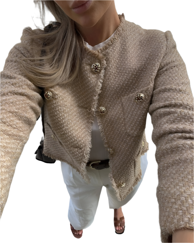 Camille – Chic Women's Short Tweed Jacket