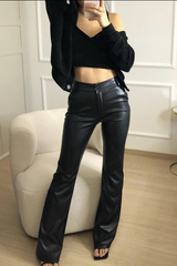 Giulia – Elegant Leather Women’s Trousers