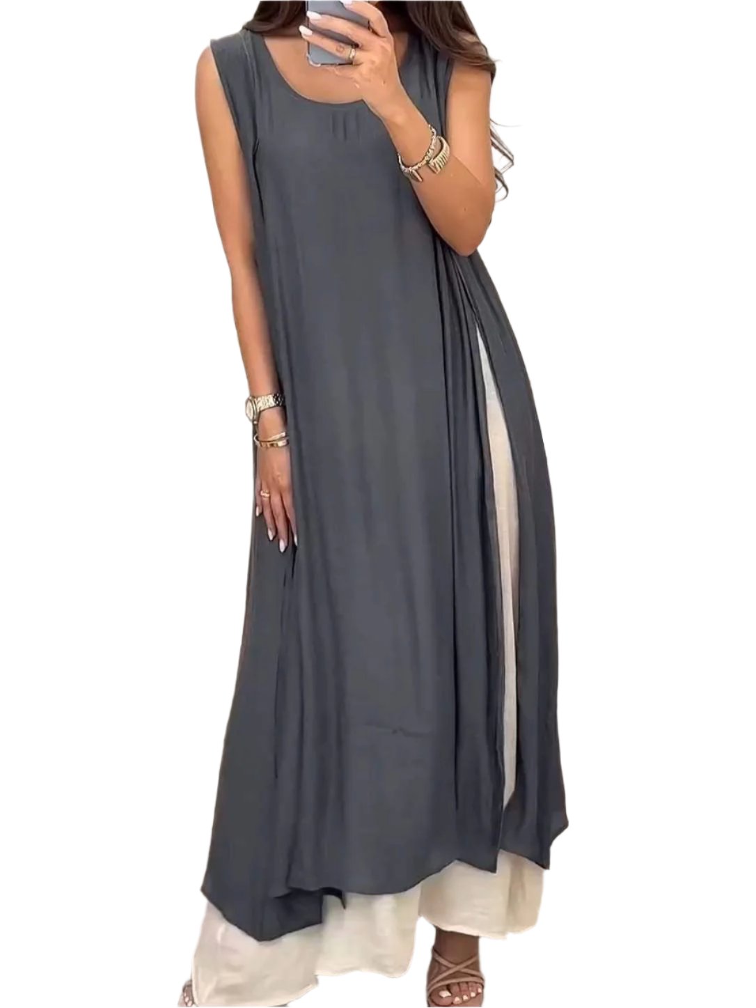 Giorgia – Contrast Color Dress for Women