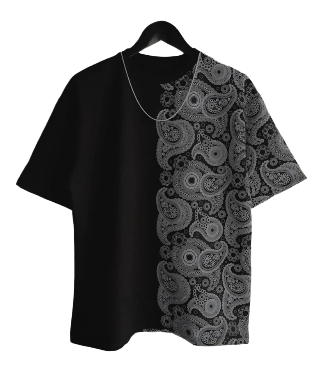 Allison – Half Pattern Unisex Luxury T-shirt
