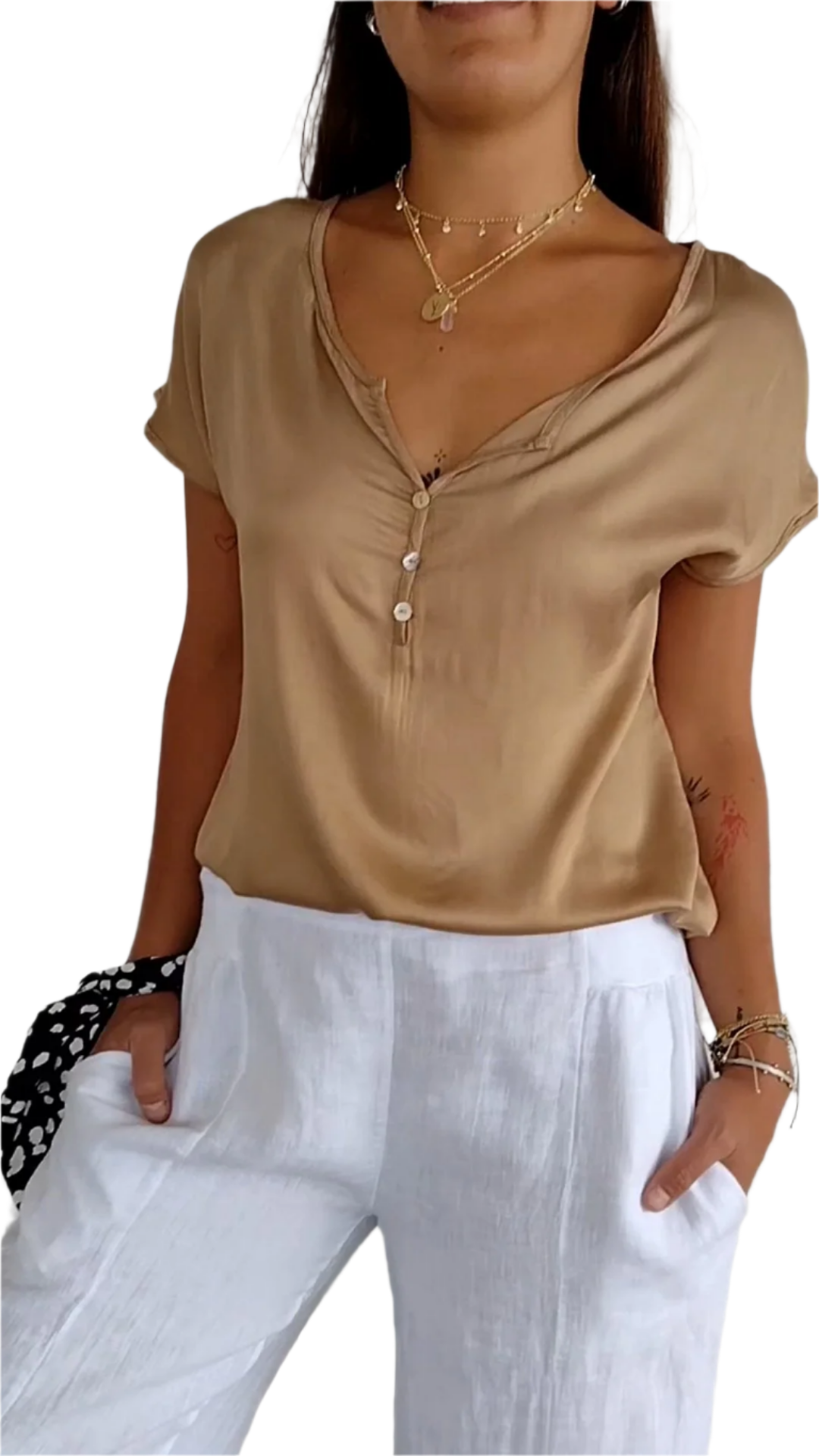 Gabriella – V-Neck Shirt For Women