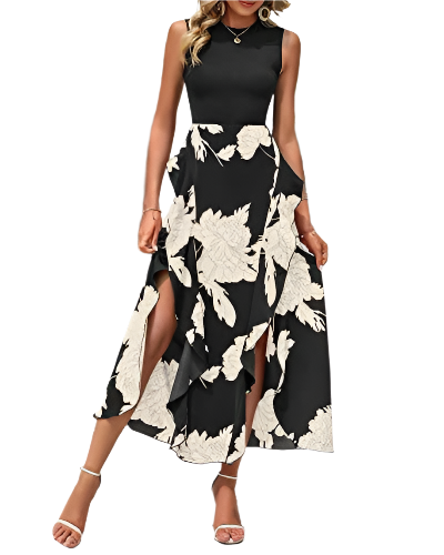 Claire – Elegant Split Dress for Women