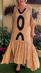 Francesca – Timeless Elegance Round Neck Dress for Women