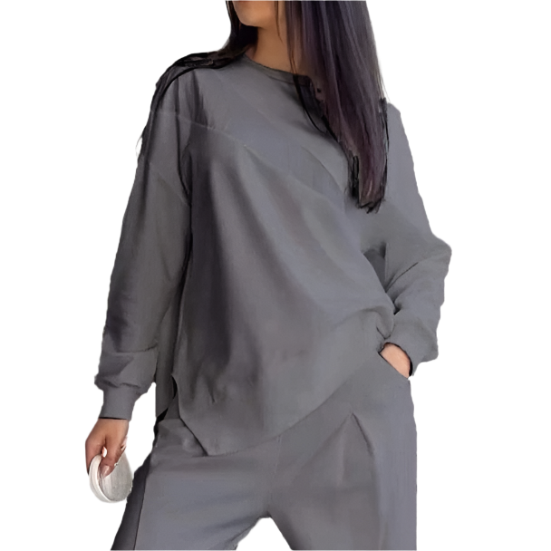 Lily – Comfortable Women's Crew Neck Set