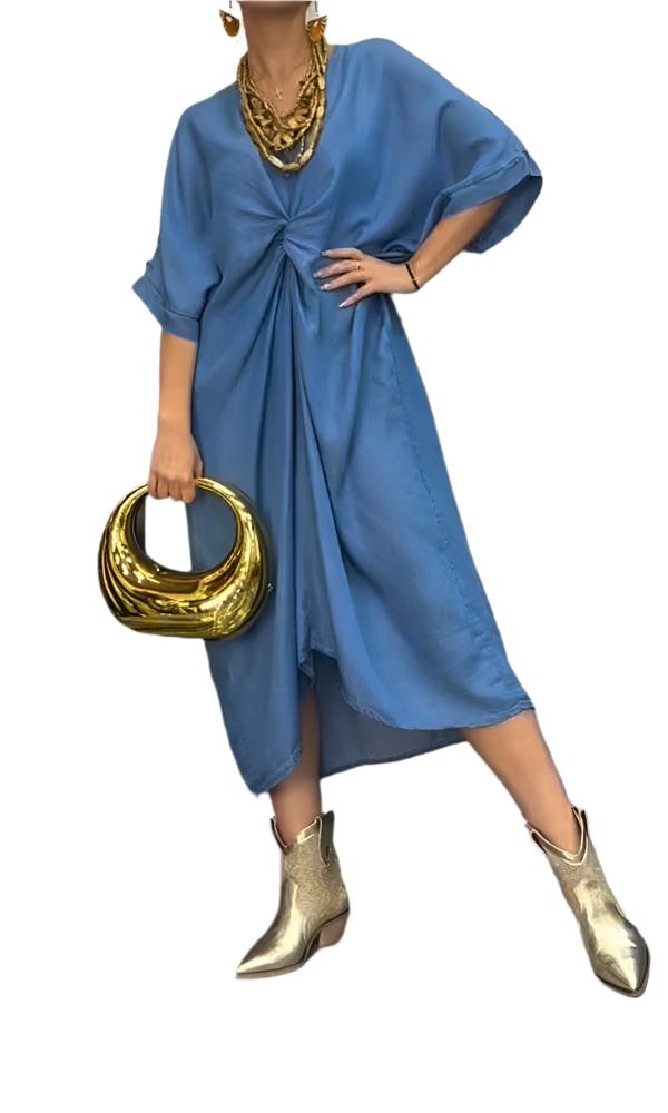 Ella – Timeless Denim Women’s Maxi Dress