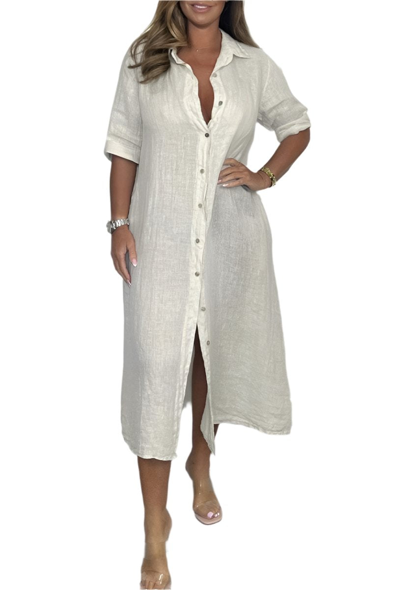 Elisabetta – Elegant Women’s Winter Shirt Dress