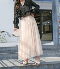 Zelde - High-Waisted Midi Skirt for Women