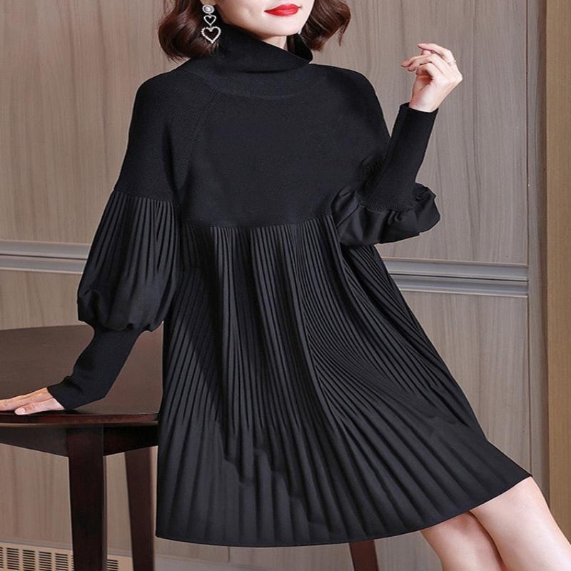 Eliana – Soft Knit Women’s Lantern Dress