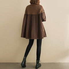 Clara – Lantern-Sleeve Women's Knitted Dress