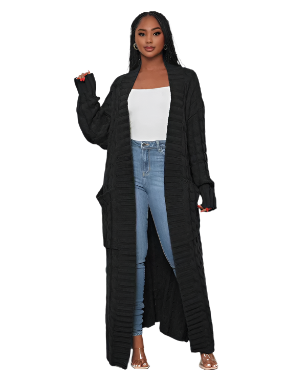 Isabella – Women's Relaxed Long Knit Cardigan