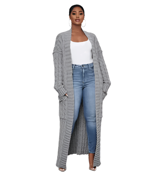 Isabella – Women's Relaxed Long Knit Cardigan