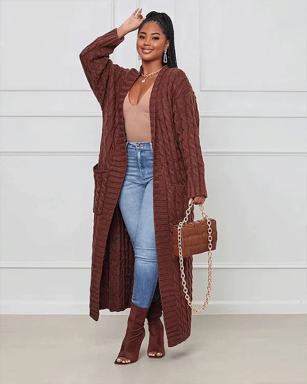 Isabella – Women's Relaxed Long Knit Cardigan