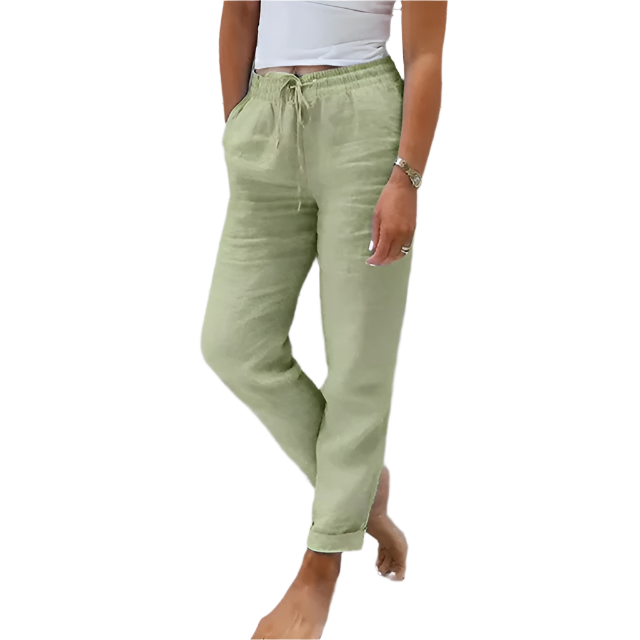 Sofia – Cotton Linen Casual Straight-Leg Pants For Women