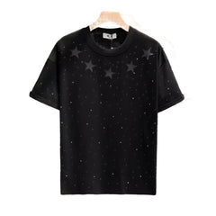 Alessia – Rhinestone Embellished Women’s Crew Neck T-shirt